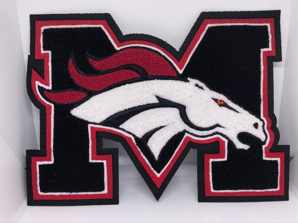 Custom chenille patch detail